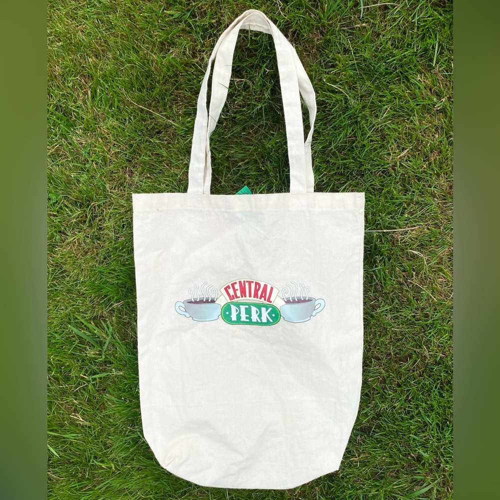 Central Perk Cream Canvas Tote Bag